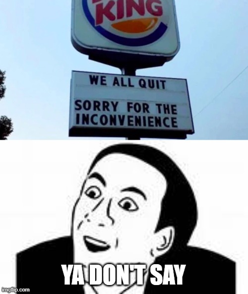 hmmmm | YA DON'T SAY | image tagged in ya dont say,burger king | made w/ Imgflip meme maker
