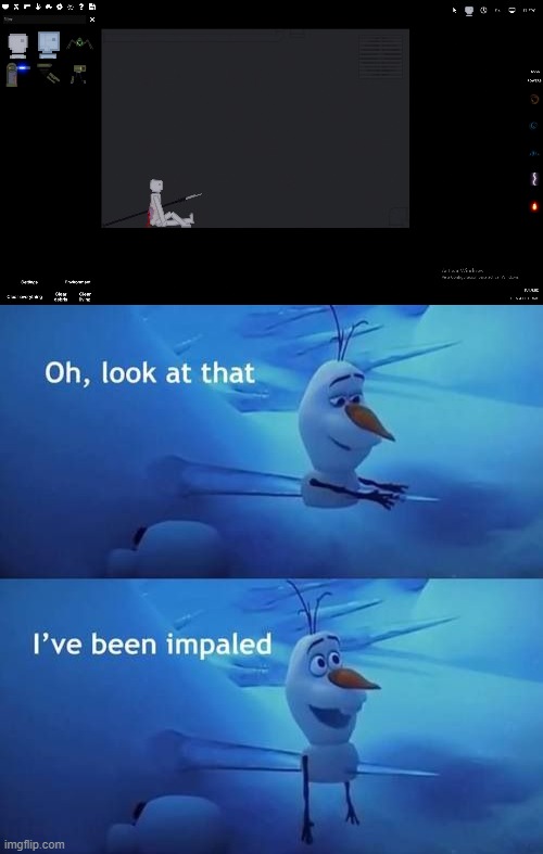 image tagged in i've been impaled | made w/ Imgflip meme maker