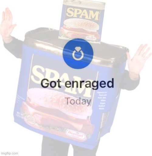 Spam got enraged today Blank Meme Template