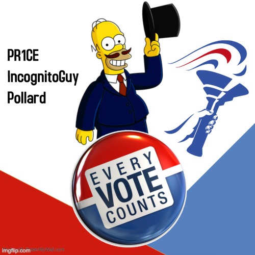 Vote Right Unity Party! | image tagged in vote pr1ce,for president,vote incognitoguy,for vice president,vote pollard,for congress | made w/ Imgflip meme maker
