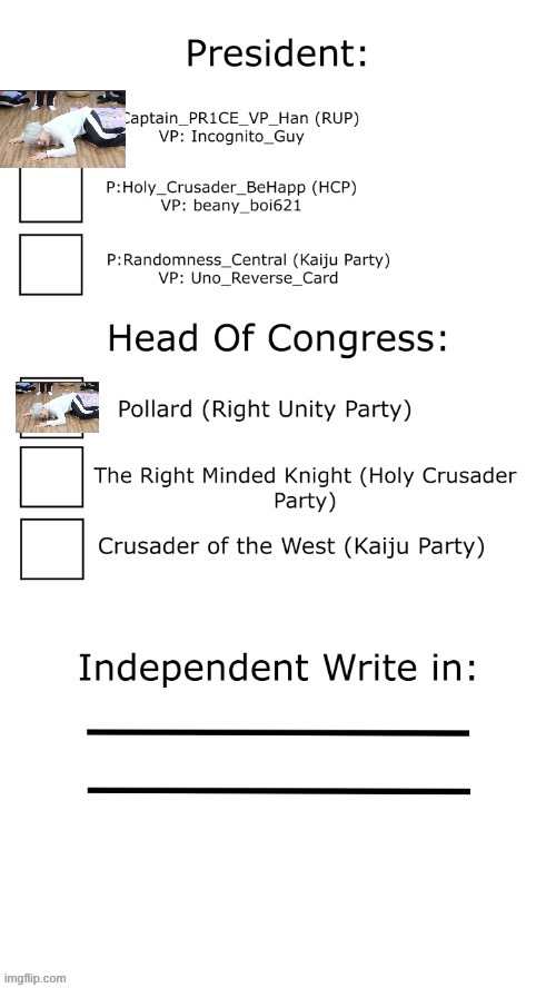 My vote | image tagged in go rup | made w/ Imgflip meme maker