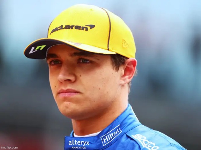 Lando Norris triggered | image tagged in lando norris triggered | made w/ Imgflip meme maker