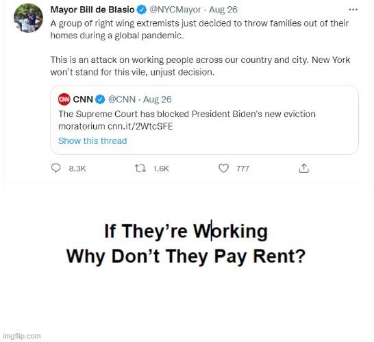 An attack on working people across our country and city | image tagged in bill de blasio,new york | made w/ Imgflip meme maker