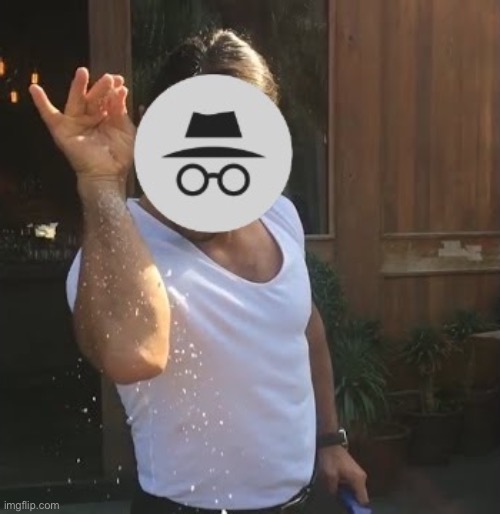 Salty IncognitoGuy | image tagged in salty incognitoguy | made w/ Imgflip meme maker
