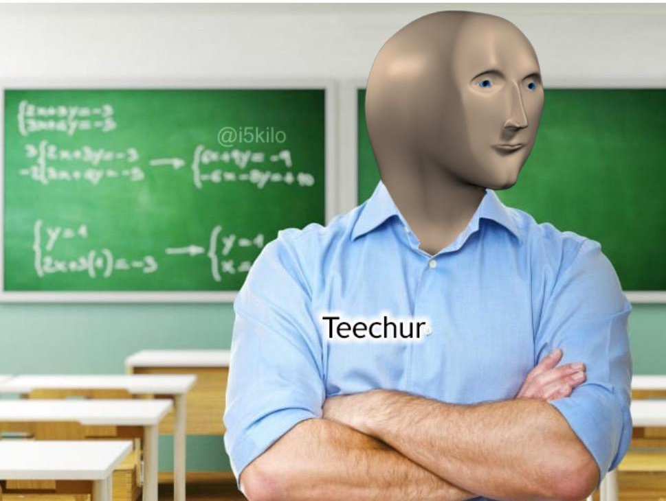 High Quality teacher Blank Meme Template