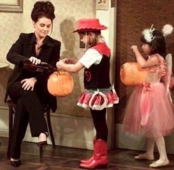 High Quality Karen Walker Will & Grace Halloween Blank Meme Template