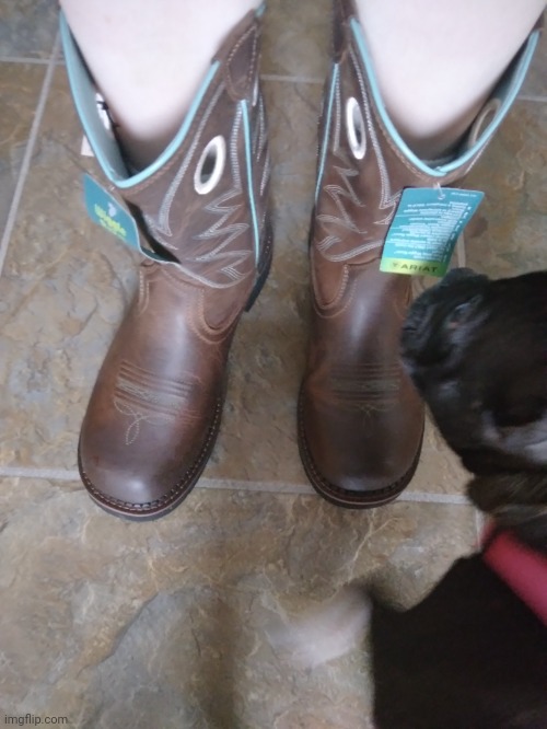 New boots that make me 5 foot (yes I'm not wearing pants | made w/ Imgflip meme maker