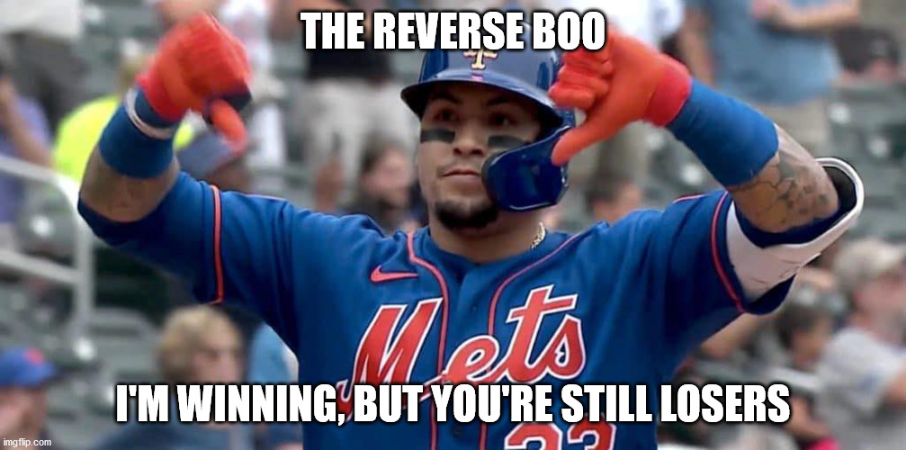 Baez Reverse Boo | THE REVERSE BOO; I'M WINNING, BUT YOU'RE STILL LOSERS | image tagged in major league baseball | made w/ Imgflip meme maker