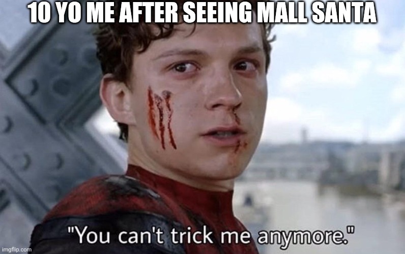You can't trick me anymore | 10 YO ME AFTER SEEING MALL SANTA | image tagged in you can't trick me anymore | made w/ Imgflip meme maker