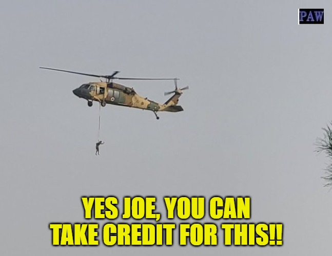 Biden Credit | YES JOE, YOU CAN TAKE CREDIT FOR THIS!! | image tagged in biden,hanging,treason,politics | made w/ Imgflip meme maker