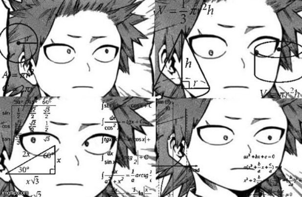 Kirishima thinking | image tagged in kirishima thinking | made w/ Imgflip meme maker