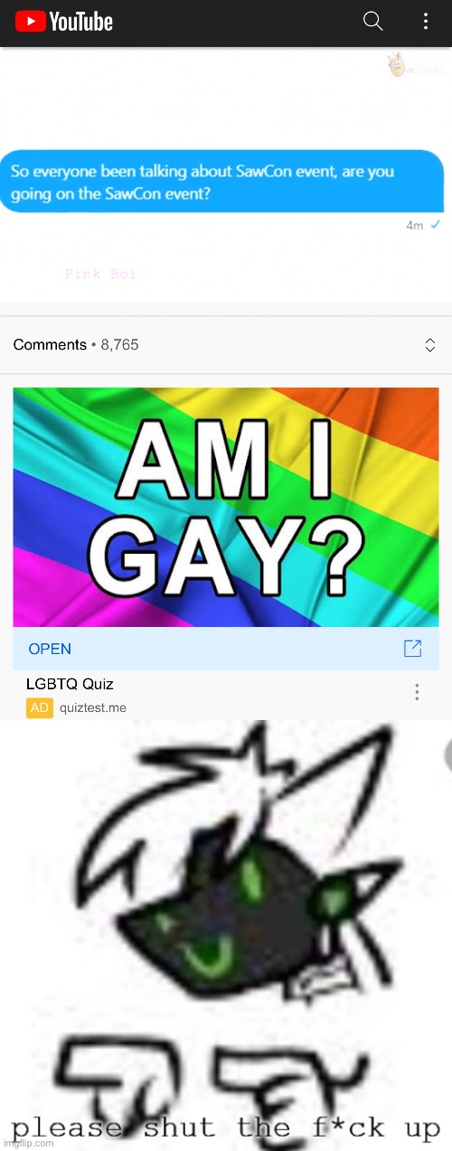 Let me watch my meme compilation in peace, I was bored | image tagged in please-shut-the-f-up | made w/ Imgflip meme maker