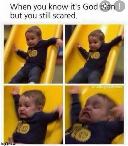 Ahahha this is too relatable sometimes | image tagged in child,slide,god,waffle | made w/ Imgflip meme maker