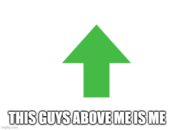 Blank White Template | THIS GUYS ABOVE ME IS ME | image tagged in blank white template | made w/ Imgflip meme maker