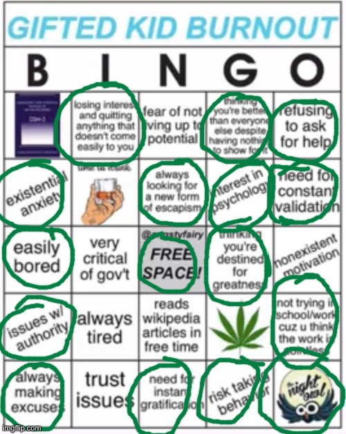 Wow, i didn’t even get a bingo -_-;;; | made w/ Imgflip meme maker