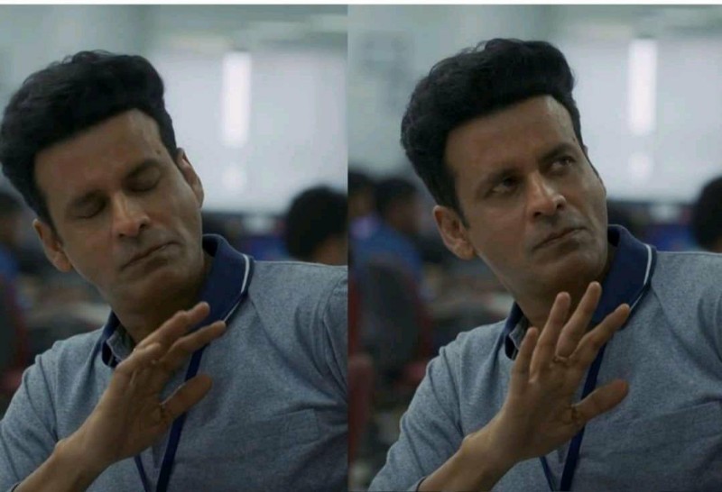 Manoj Bajpayee family man Blank Meme Template