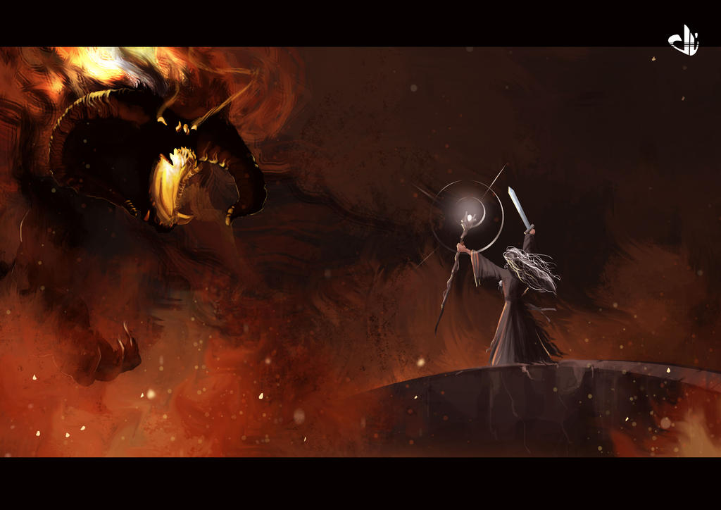 gandalf vs balrog Blank Meme Template