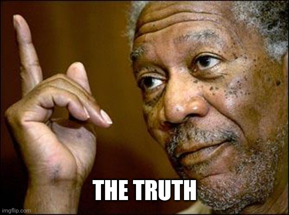 This Morgan Freeman | THE TRUTH | image tagged in this morgan freeman | made w/ Imgflip meme maker