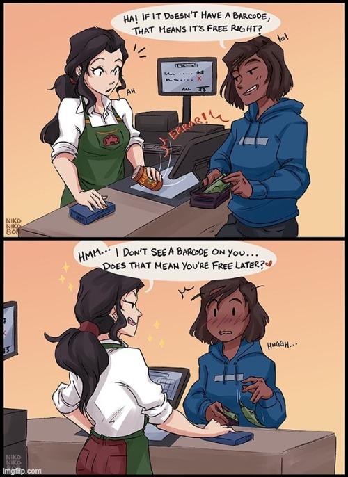 Order up! | image tagged in korrasami,shipping,comics,cute,lgbtq,the legend of korra | made w/ Imgflip meme maker
