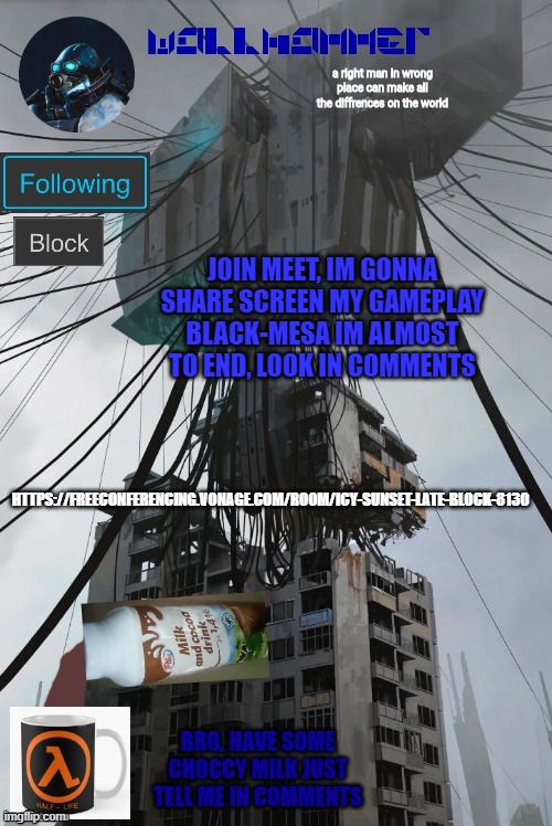 yes | JOIN MEET, IM GONNA SHARE SCREEN MY GAMEPLAY BLACK-MESA IM ALMOST TO END, LOOK IN COMMENTS; HTTPS://FREECONFERENCING.VONAGE.COM/ROOM/ICY-SUNSET-LATE-BLOCK-8130 | image tagged in wallhammer | made w/ Imgflip meme maker