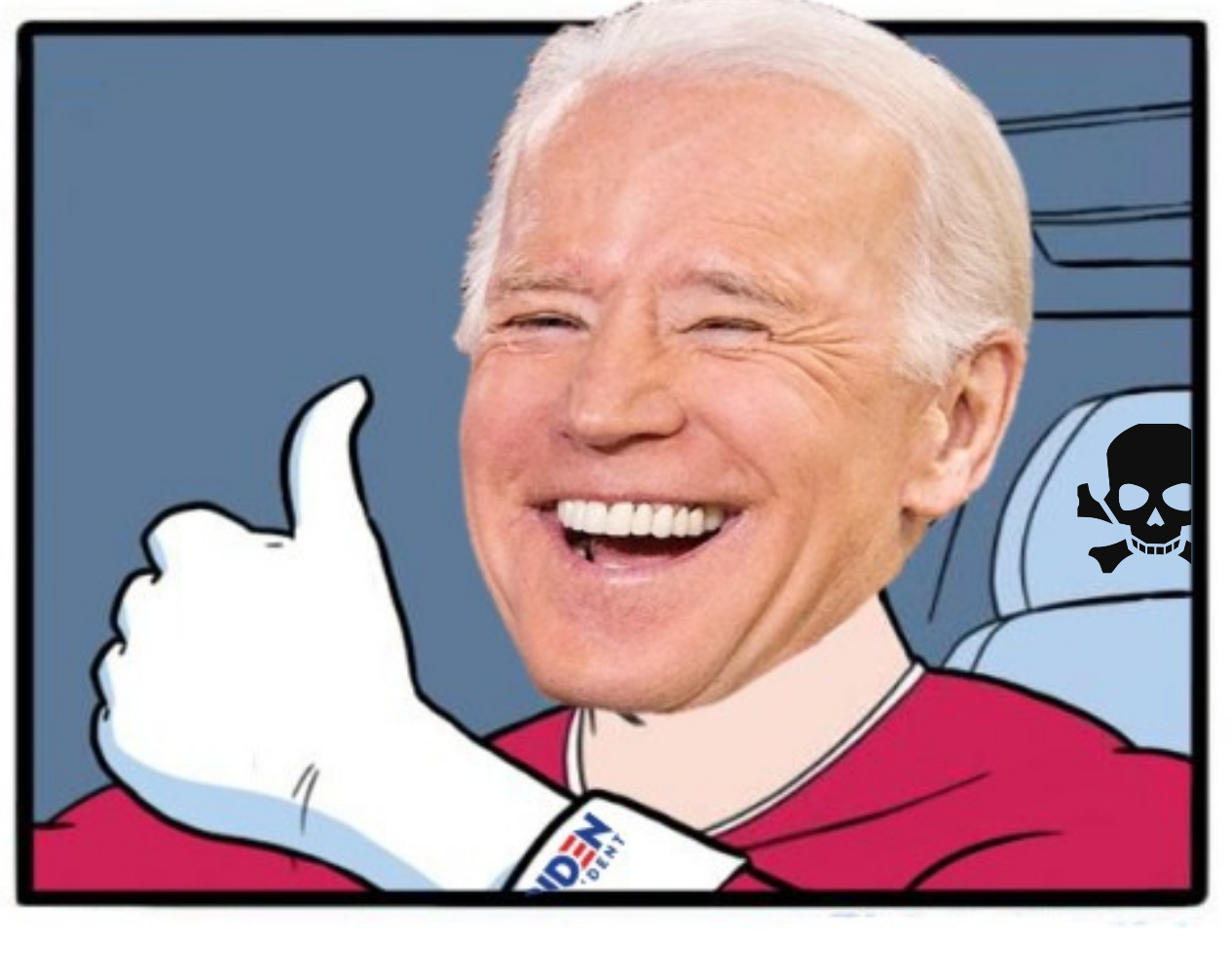 High Quality Thumbs up Joe Biden Blank Meme Template