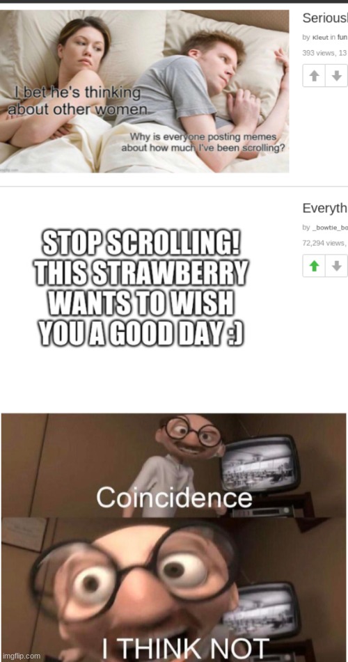 Coincidence? | image tagged in coincidence i think not | made w/ Imgflip meme maker