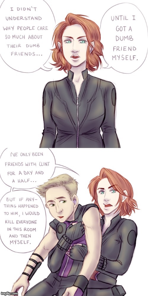 Me and my friends | image tagged in black widow,hawkeye,marvel,funny,memes,superheroes | made w/ Imgflip meme maker