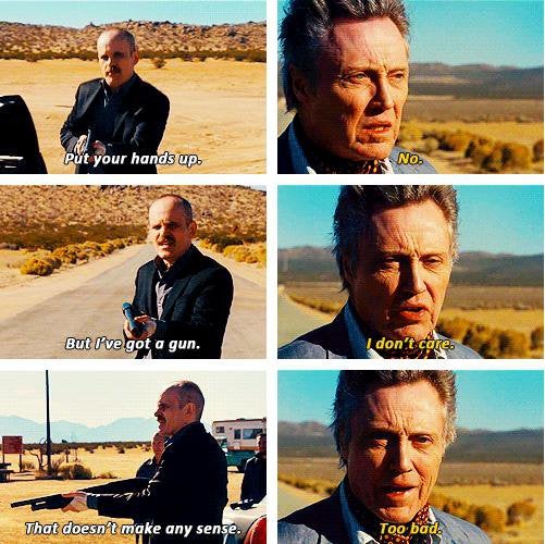 High Quality Seven Psychopaths - I Don't Care Blank Meme Template