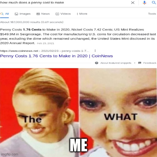 Um... |  ME | image tagged in the what,what,waste of money,wait what | made w/ Imgflip meme maker