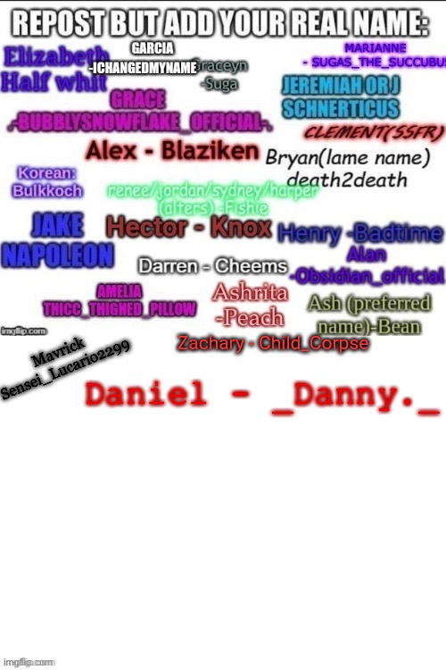 Daniel - _Danny._ | made w/ Imgflip meme maker
