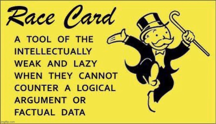 Race card | image tagged in race card | made w/ Imgflip meme maker