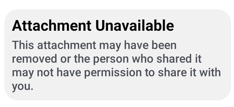 High Quality Attachment Unavailable Blank Meme Template