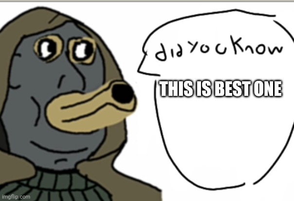 Did u know cheeki breeki | THIS IS BEST ONE | image tagged in did u know cheeki breeki | made w/ Imgflip meme maker