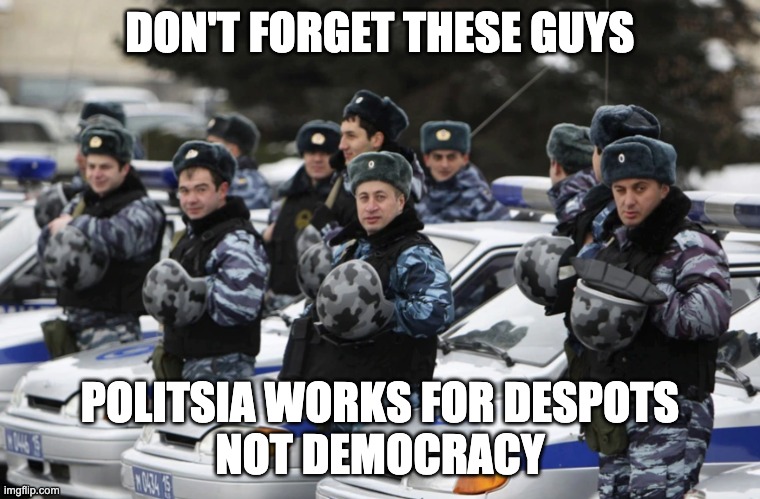 DON'T FORGET THESE GUYS POLITSIA WORKS FOR DESPOTS
NOT DEMOCRACY | made w/ Imgflip meme maker