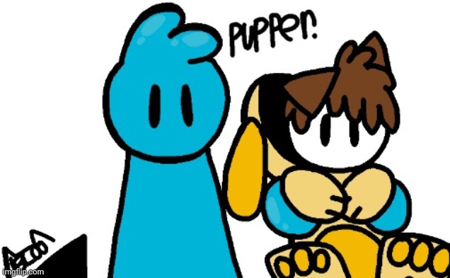 Something that Bloo drew me in that I'm reposting because | made w/ Imgflip meme maker