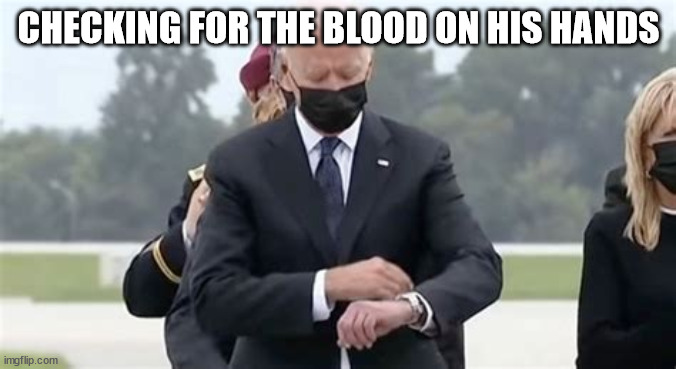 CHECKING FOR THE BLOOD ON HIS HANDS | made w/ Imgflip meme maker