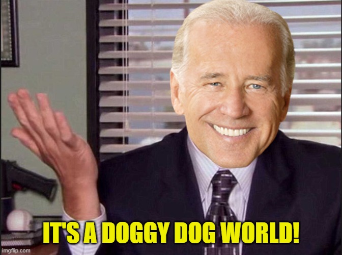 Joe NMP on leaving military working dogs behind in Afghanistan, plagiarizing a Michael Scott quote. | IT'S A DOGGY DOG WORLD! | image tagged in michael scott | made w/ Imgflip meme maker