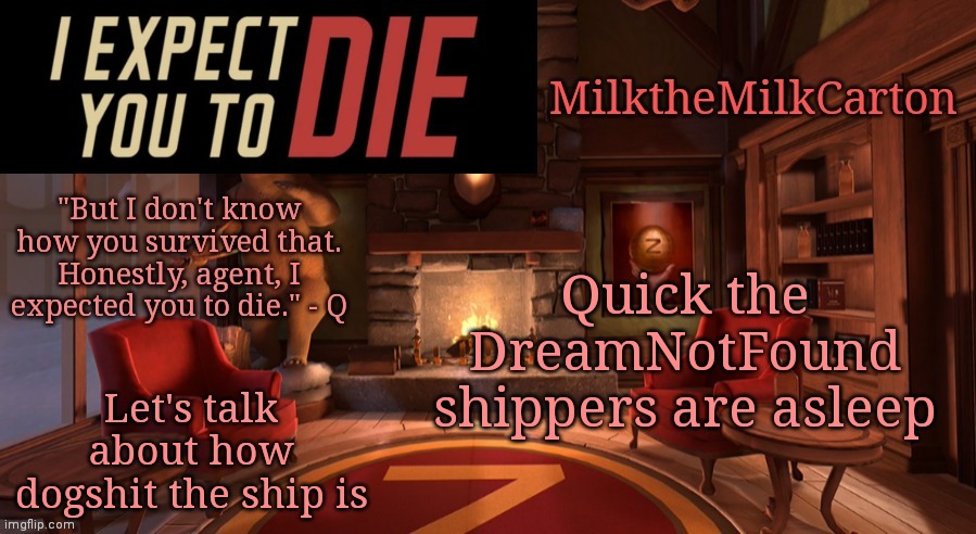 MilktheMilkCarton but it's his favorite VR game | Quick the DreamNotFound shippers are asleep; Let's talk about how dogshit the ship is | image tagged in milkthemilkcarton but it's his favorite vr game | made w/ Imgflip meme maker