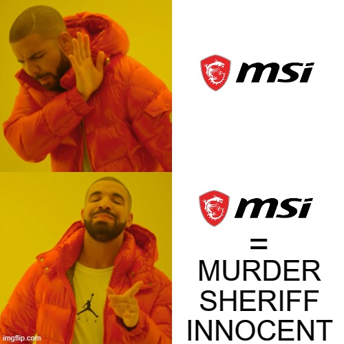 Thats true | =; MURDER
SHERIFF
INNOCENT | image tagged in memes,drake hotline bling | made w/ Imgflip meme maker