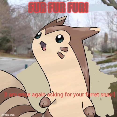 FUR FUR FUR! [I am once again asking for your furret snax!] | made w/ Imgflip meme maker