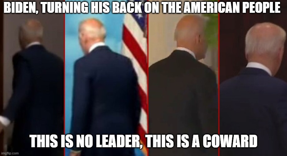Back turned | image tagged in political meme | made w/ Imgflip meme maker
