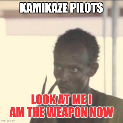 Look At Me | KAMIKAZE PILOTS; LOOK AT ME I AM THE WEAPON NOW | image tagged in memes,look at me | made w/ Imgflip meme maker