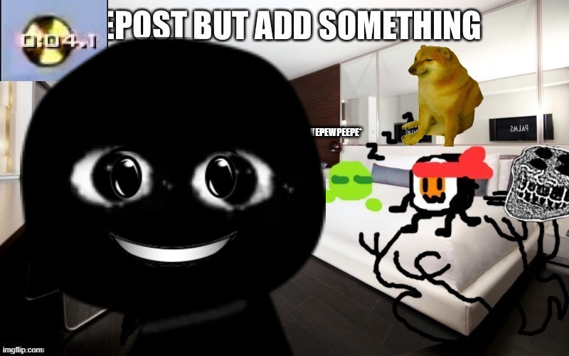 repost but add shit | made w/ Imgflip meme maker