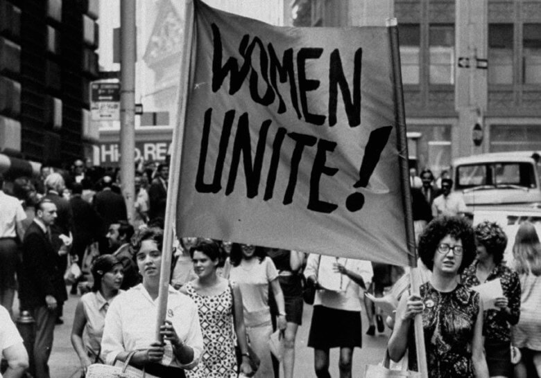 High Quality 1960s Women's Protest USA Blank Meme Template