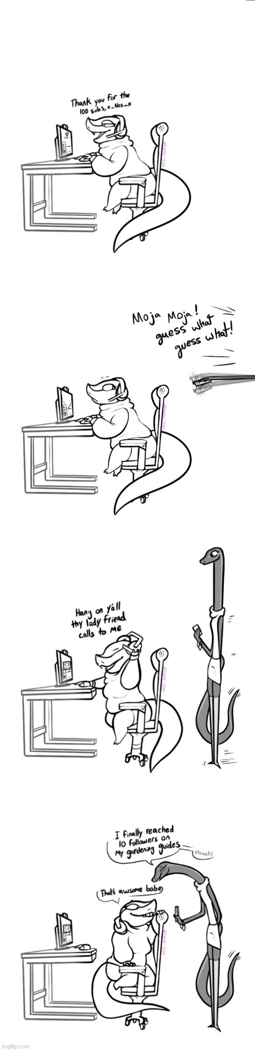 lesbian snakes (comic by ncs artist on twitter) | made w/ Imgflip meme maker