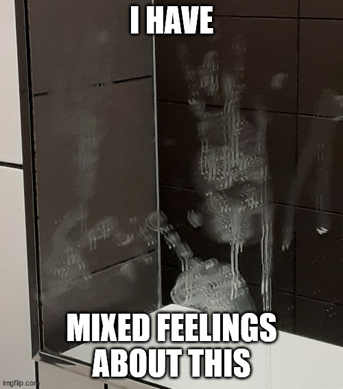 Handprint | I HAVE; MIXED FEELINGS ABOUT THIS | image tagged in handprint,mixed feelings about this,i have mixed feelings about this | made w/ Imgflip meme maker