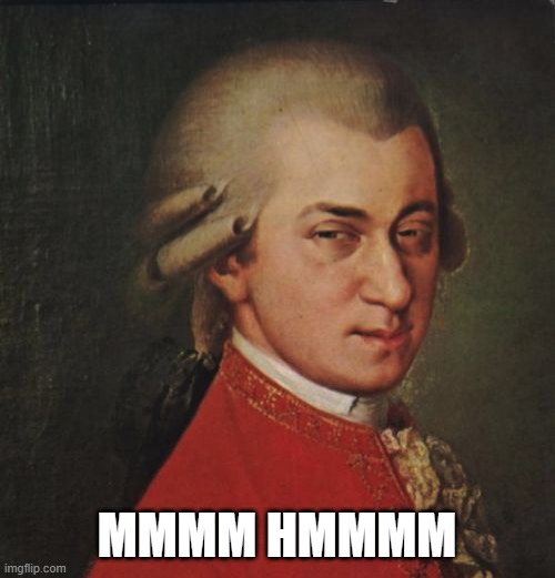 Mozart Not Sure Meme | MMMM HMMMM | image tagged in memes,mozart not sure | made w/ Imgflip meme maker