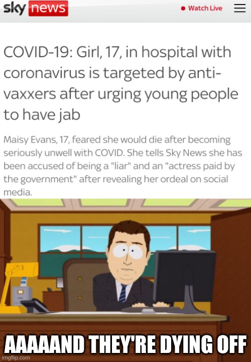 like aids denialists | AAAAAND THEY'RE DYING OFF | image tagged in memes,aaaaand its gone,antivax,conservative hypocrisy,white nationalism,qanon | made w/ Imgflip meme maker