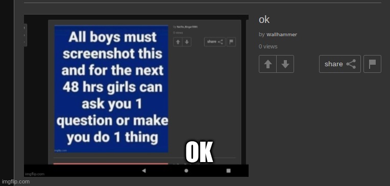 OK | made w/ Imgflip meme maker
