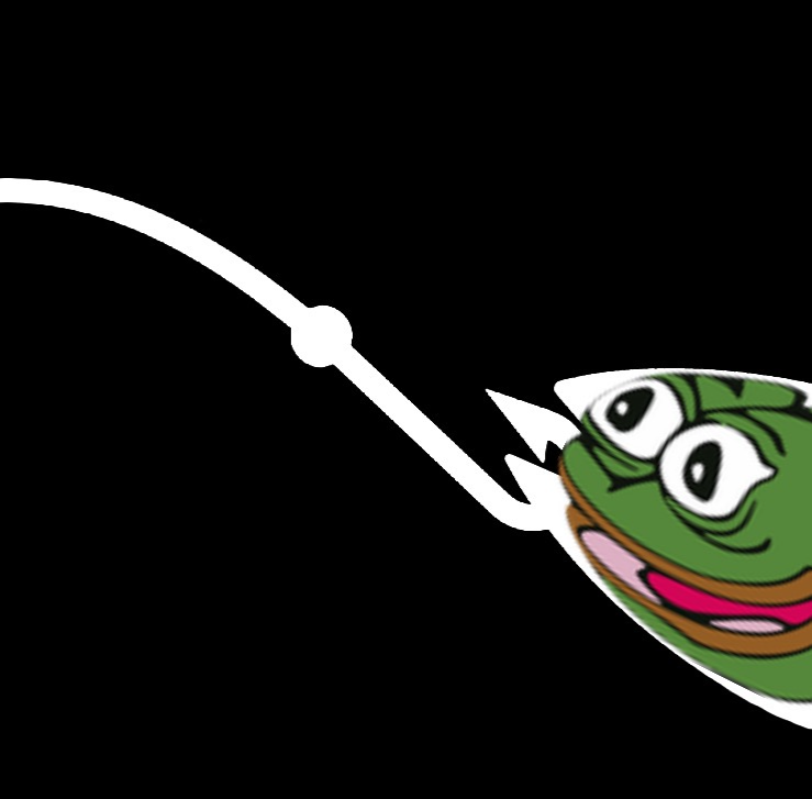 High Quality Pepe you got baited Blank Meme Template